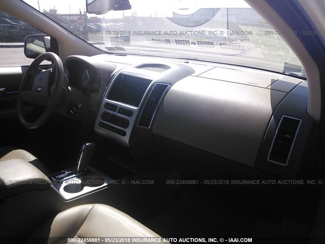 2FMDK49C47BB56353 - 2007 FORD EDGE SEL PLUS WHITE photo 5