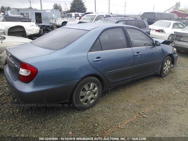 4T1BE32K33U719567 - 2003 TOYOTA CAMRY LE/XLE/SE ლურჯი ფოტო 4