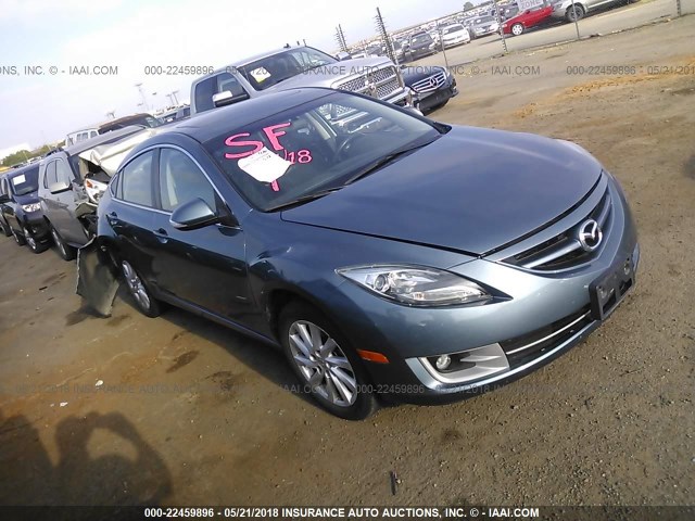 1YVHZ8EH7C5M18465 - 2012 MAZDA 6 I BLUE photo 1