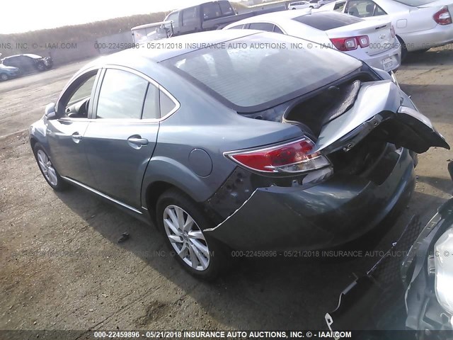 1YVHZ8EH7C5M18465 - 2012 MAZDA 6 I BLUE photo 3