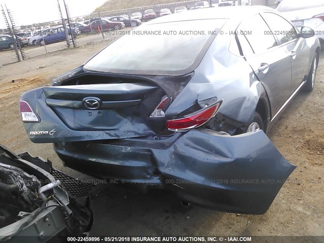 1YVHZ8EH7C5M18465 - 2012 MAZDA 6 I BLUE photo 6