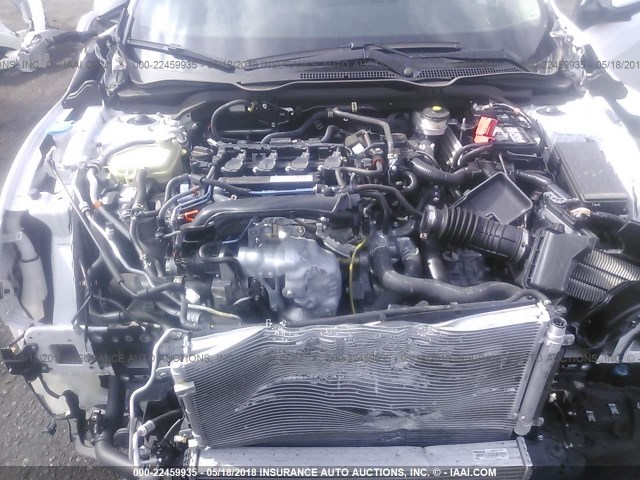 2HGFC1F71HH652226 - 2017 HONDA CIVIC EXL WHITE photo 10