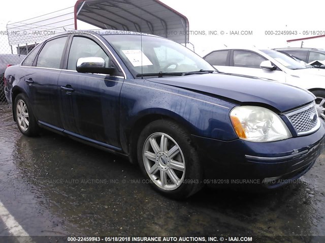 1FAHP25146G186742 - 2006 FORD FIVE HUNDRED LIMITED BLUE photo 1