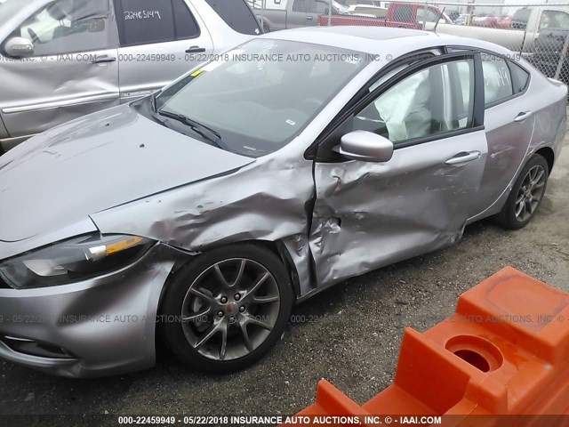 1C3CDFBB9ED909863 - 2014 DODGE DART SXT GRAY photo 6