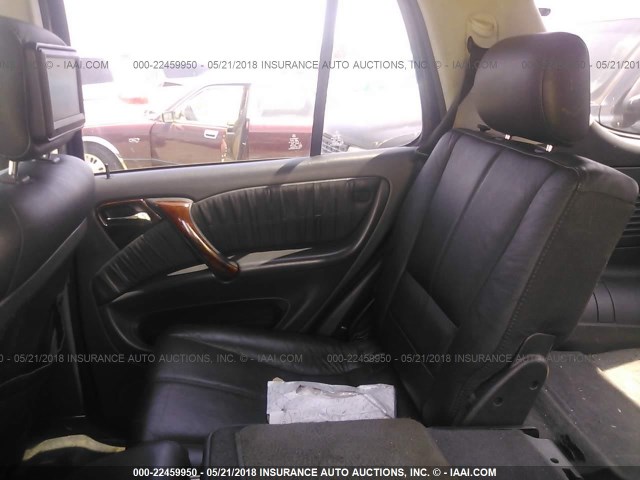 4JGAB75E32A315718 - 2002 MERCEDES-BENZ ML 500 BLACK photo 8