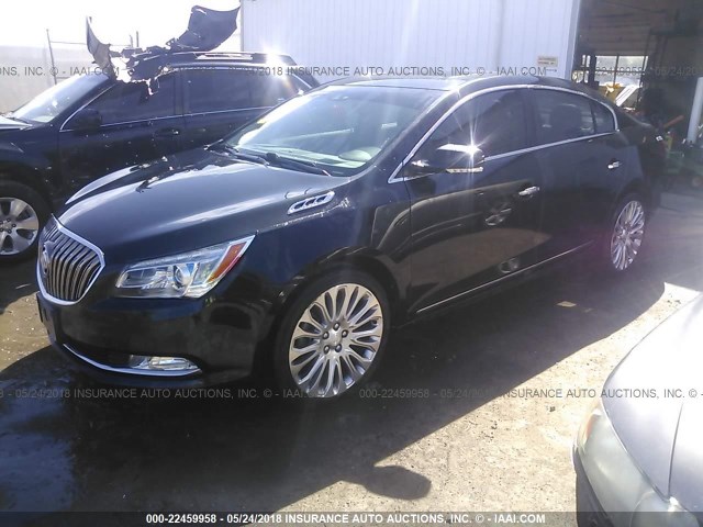 1G4GF5G35EF296434 - 2014 BUICK LACROSSE TOURING BLACK photo 2