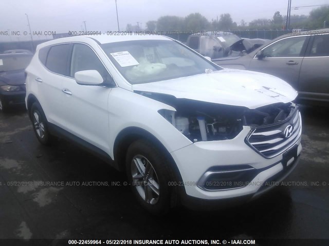 5XYZTDLB9JG566043 - 2018 HYUNDAI SANTA FE SPORT  WHITE photo 1