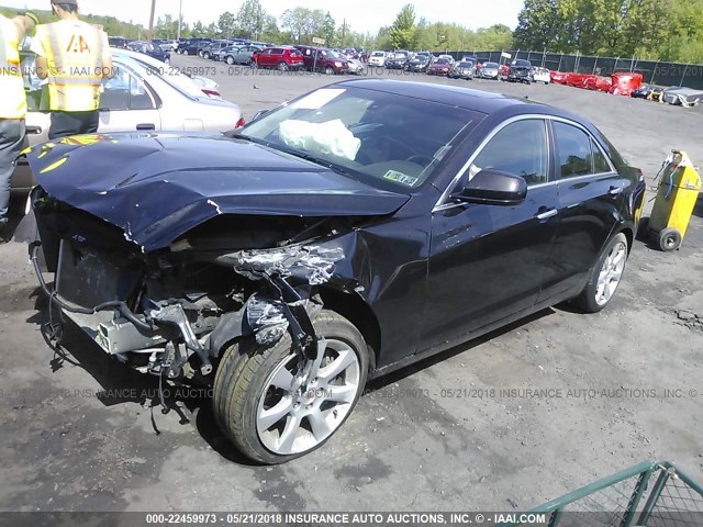 1G6AG5RX2D0154490 - 2013 CADILLAC ATS BLACK photo 2