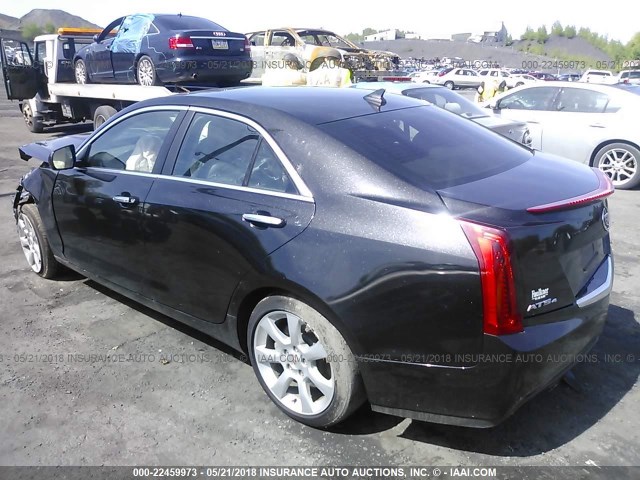 1G6AG5RX2D0154490 - 2013 CADILLAC ATS BLACK photo 3