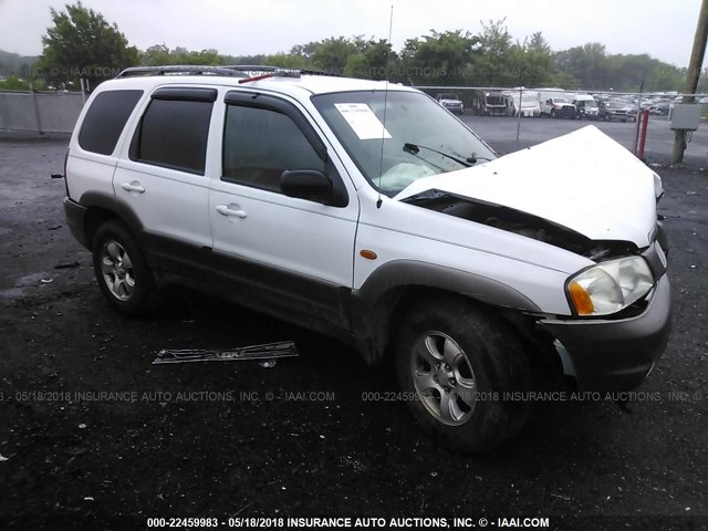 4F2YU08112KM02010 - 2002 MAZDA TRIBUTE LX/ES WHITE photo 1