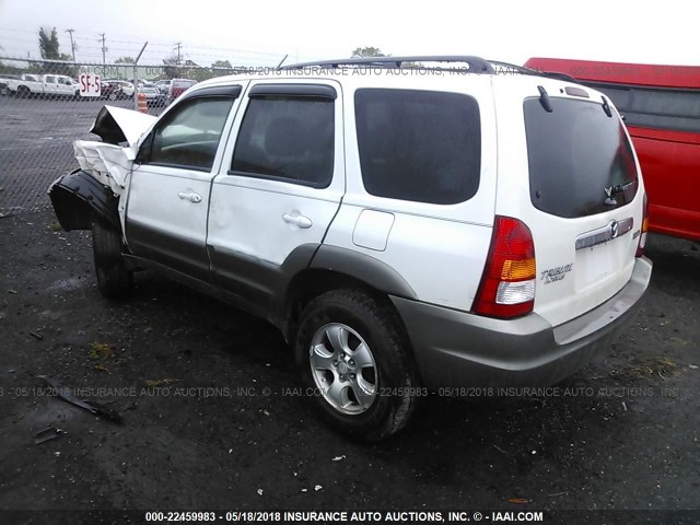 4F2YU08112KM02010 - 2002 MAZDA TRIBUTE LX/ES WHITE photo 3