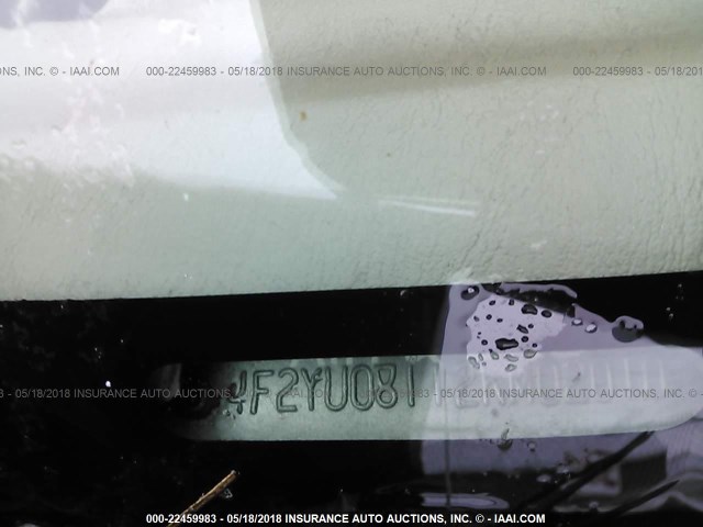 4F2YU08112KM02010 - 2002 MAZDA TRIBUTE LX/ES 白色 照片 9