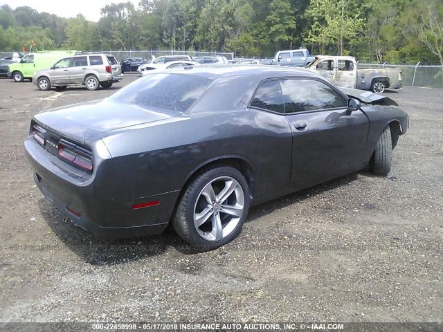 2C3CDZAG7FH906351 - 2015 DODGE CHALLENGER SXT GRAY photo 4