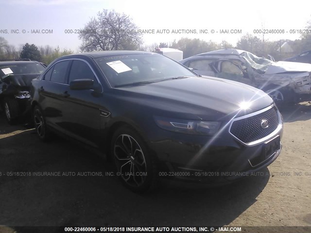 1FAHP2KT7DG166147 - 2013 FORD TAURUS SHO BLACK photo 1