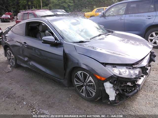 2HGFC3B71GH354730 - 2016 HONDA CIVIC EXL GRAY photo 1