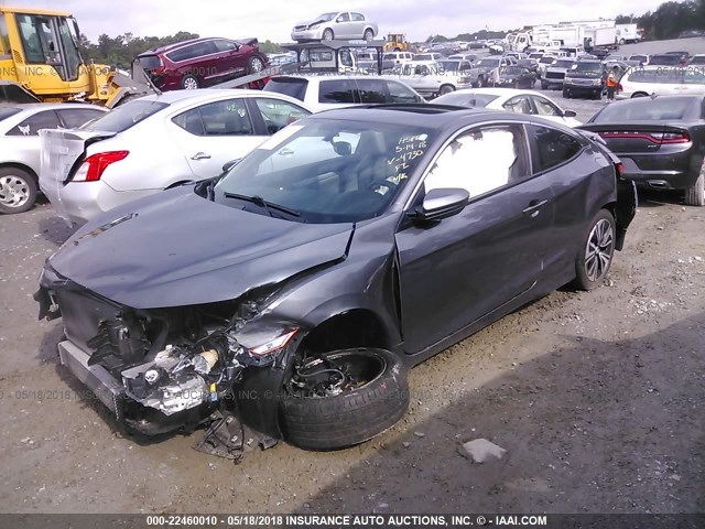 2HGFC3B71GH354730 - 2016 HONDA CIVIC EXL GRAY photo 2