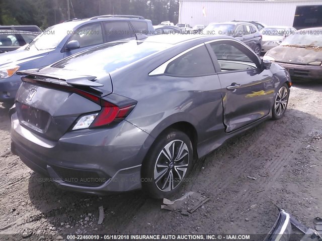 2HGFC3B71GH354730 - 2016 HONDA CIVIC EXL GRAY photo 4