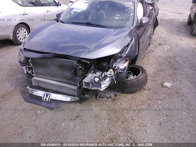 2HGFC3B71GH354730 - 2016 HONDA CIVIC EXL GRAY photo 6