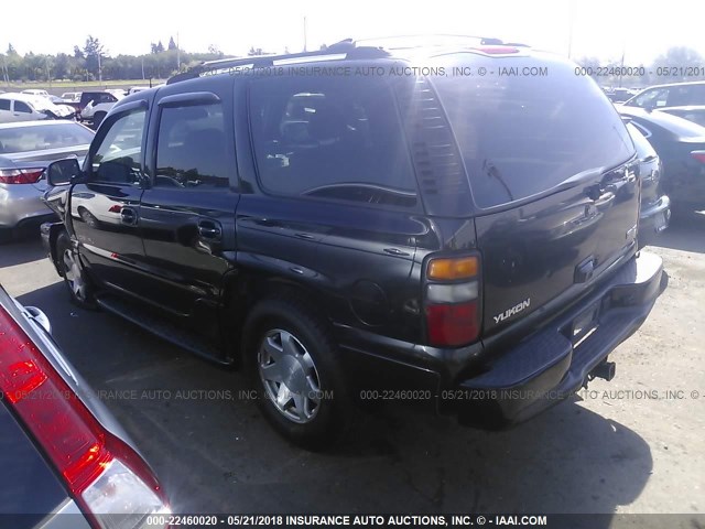 1GKEK63U75J117615 - 2005 GMC YUKON DENALI BLACK photo 3