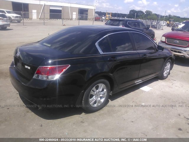 1HGCP2F40AA177028 - 2010 HONDA ACCORD LXP BLACK photo 4