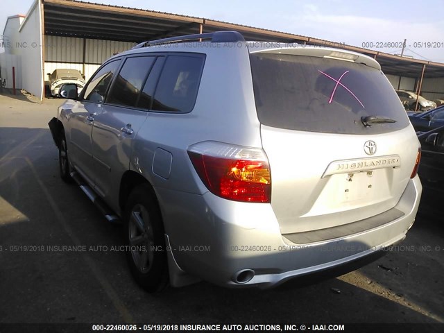 5TDKK3EH9AS010608 - 2010 TOYOTA HIGHLANDER SE SILVER photo 3