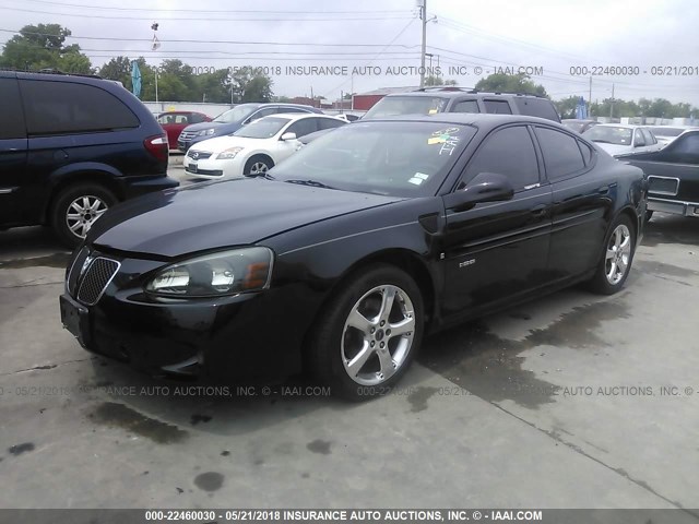 2G2WC58C861262721 - 2006 PONTIAC GRAND PRIX GXP BLACK photo 2