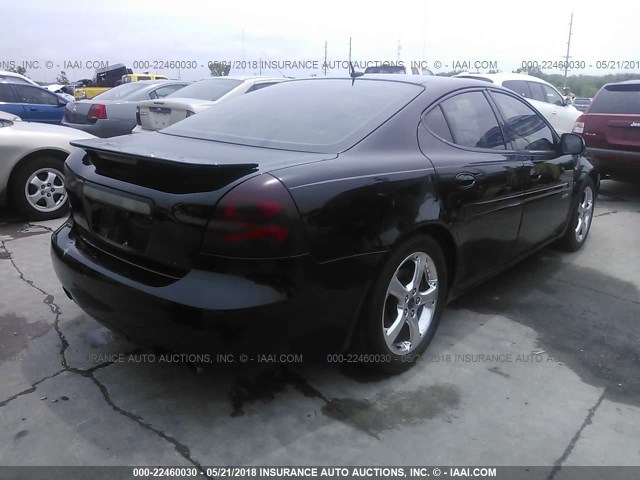 2G2WC58C861262721 - 2006 PONTIAC GRAND PRIX GXP BLACK photo 4