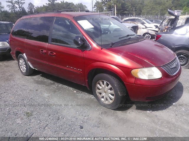 2C8GP74L51R294833 - 2001 CHRYSLER TOWN & COUNTRY EX RED photo 1