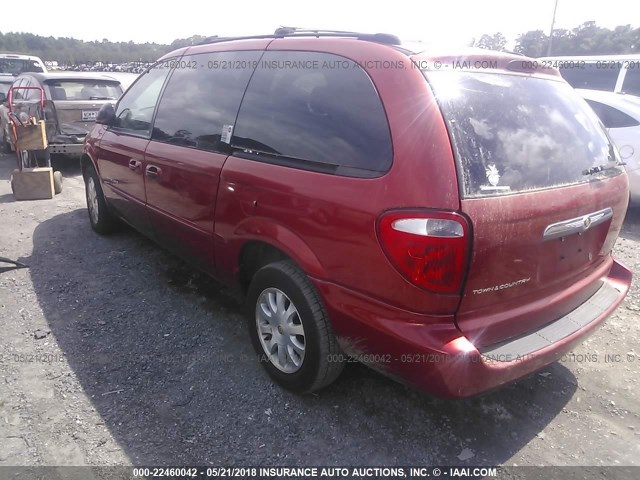 2C8GP74L51R294833 - 2001 CHRYSLER TOWN & COUNTRY EX RED photo 3