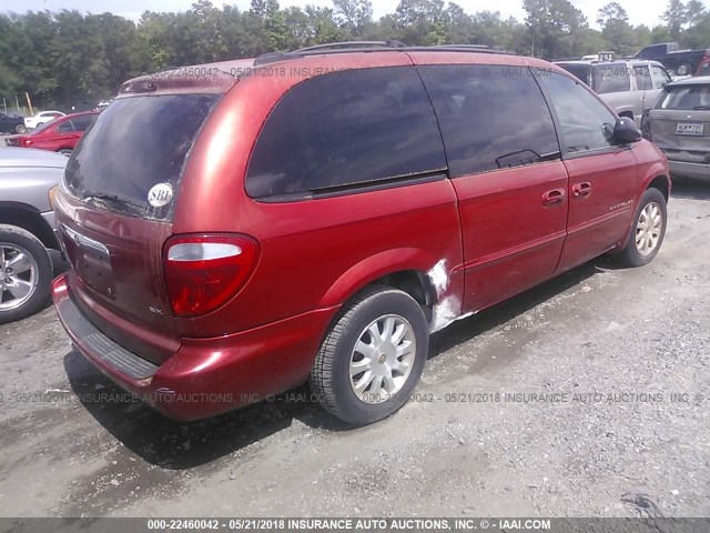 2C8GP74L51R294833 - 2001 CHRYSLER TOWN & COUNTRY EX RED photo 4