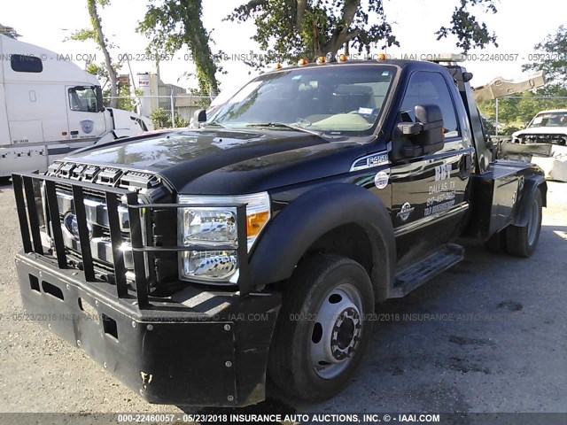 1FDUF4GT0FEC57075 - 2015 FORD F450 SUPER DUTY BLACK photo 2