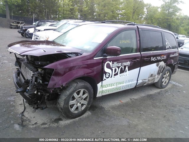 2A8HR54169R534110 - 2009 CHRYSLER TOWN & COUNTRY TOURING MAROON photo 2