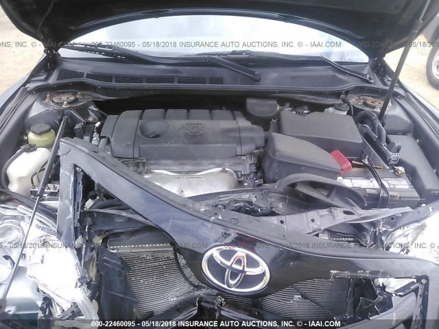 4T4BF3EK4AR083754 - 2010 TOYOTA CAMRY SE/LE/XLE შავი ფოტო 10