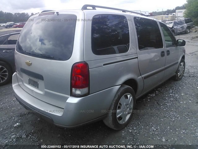 1GNDV23137D115494 - 2007 CHEVROLET UPLANDER LS 银色 照片 4