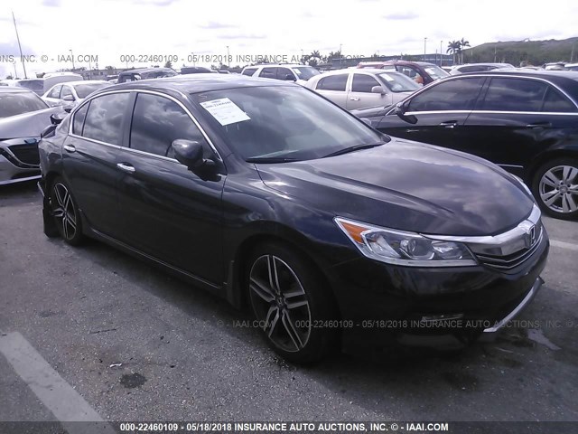 1HGCR2F56GA210321 - 2016 HONDA ACCORD SPORT 黑色 照片 1