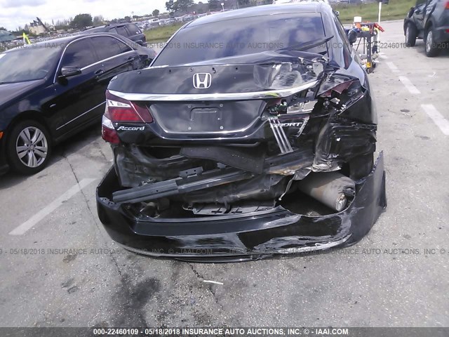 1HGCR2F56GA210321 - 2016 HONDA ACCORD SPORT 黑色 照片 6