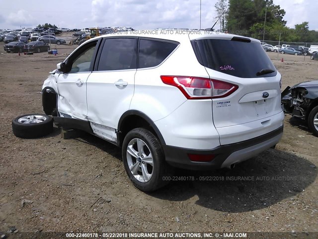 1FMCU0GX0DUA60729 - 2013 FORD ESCAPE SE WHITE photo 3