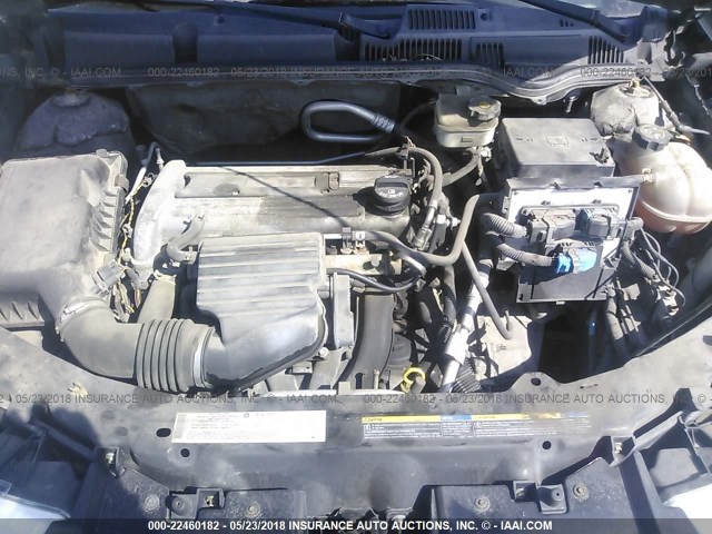 1G8AG52F75Z154684 - 2005 SATURN ION LEVEL 1 BLACK photo 10