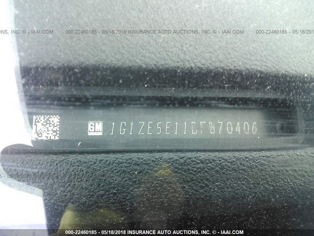 1G1ZE5E11BF370406 - 2011 CHEVROLET MALIBU LTZ 灰色 照片 9