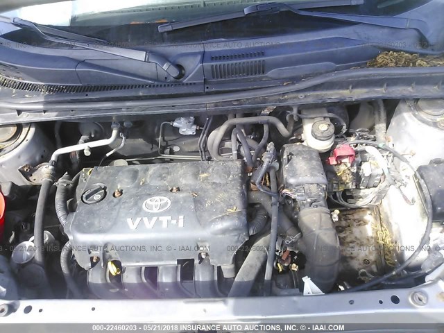 JTLKT324664075647 - 2006 TOYOTA SCION XB ვერცხლისფერი ფოტო 10