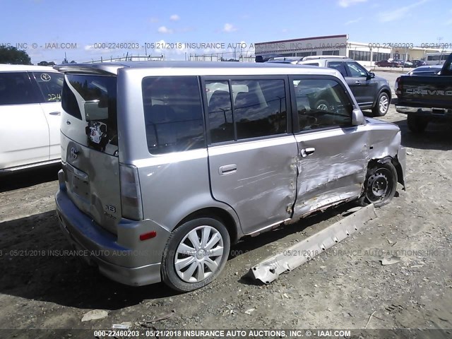JTLKT324664075647 - 2006 TOYOTA SCION XB ვერცხლისფერი ფოტო 4