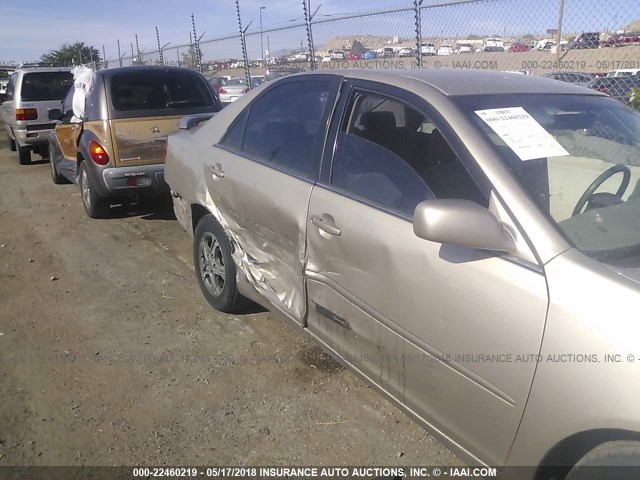 4T1BF32K44U584503 - 2004 TOYOTA CAMRY LE/XLE/SE GOLD photo 6