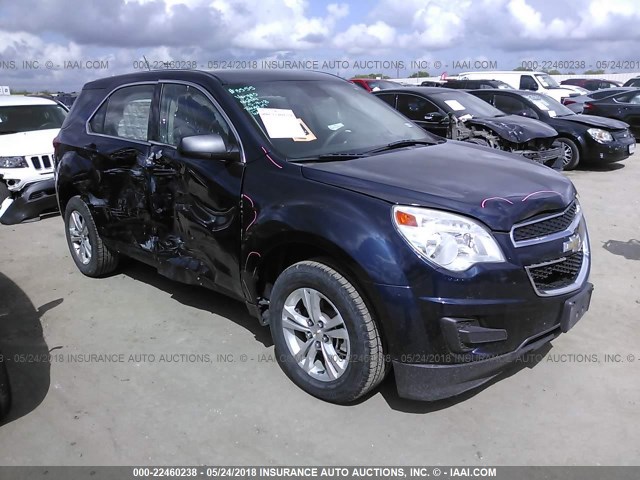 2GNALAEK6F1137878 - 2015 CHEVROLET EQUINOX LS ლურჯი ფოტო 1
