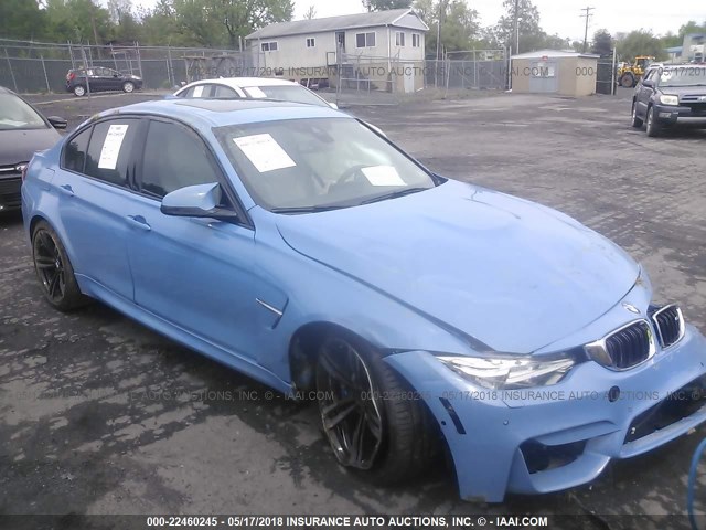 WBS8M9C56G5G41830 - 2016 BMW M3 BLUE photo 1