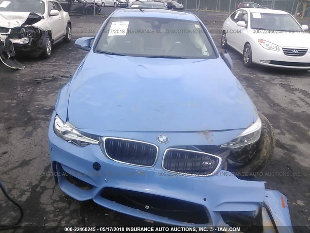 WBS8M9C56G5G41830 - 2016 BMW M3 BLUE photo 6