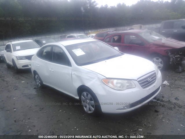 KMHDU46D27U236980 - 2007 HYUNDAI ELANTRA GLS/SE/LIMITED WHITE photo 1