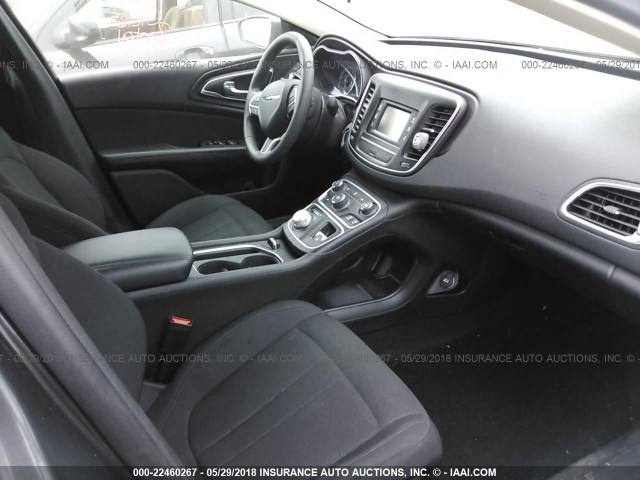 1C3CCCABXFN735042 - 2015 CHRYSLER 200 LIMITED GRAY photo 5