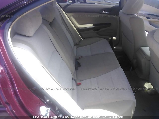 1HGCP26488A021393 - 2008 HONDA ACCORD LXP MAROON photo 8