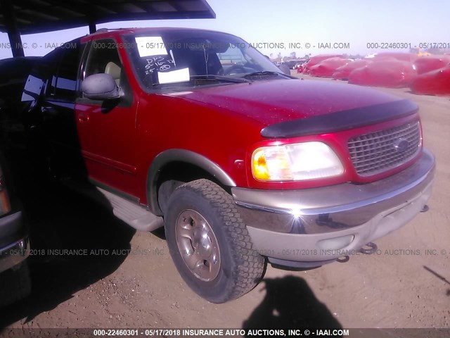 1FMFU18L11LB19948 - 2001 FORD EXPEDITION EDDIE BAUER RED photo 1