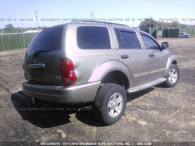 1D4HB58D75F506627 - 2005 DODGE DURANGO LIMITED Champagne photo 4